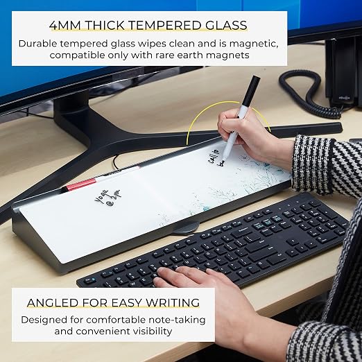 ECR4Kids MessageStor Dry-Erase Keyboard Write and Store, Desk Organization, Botanical