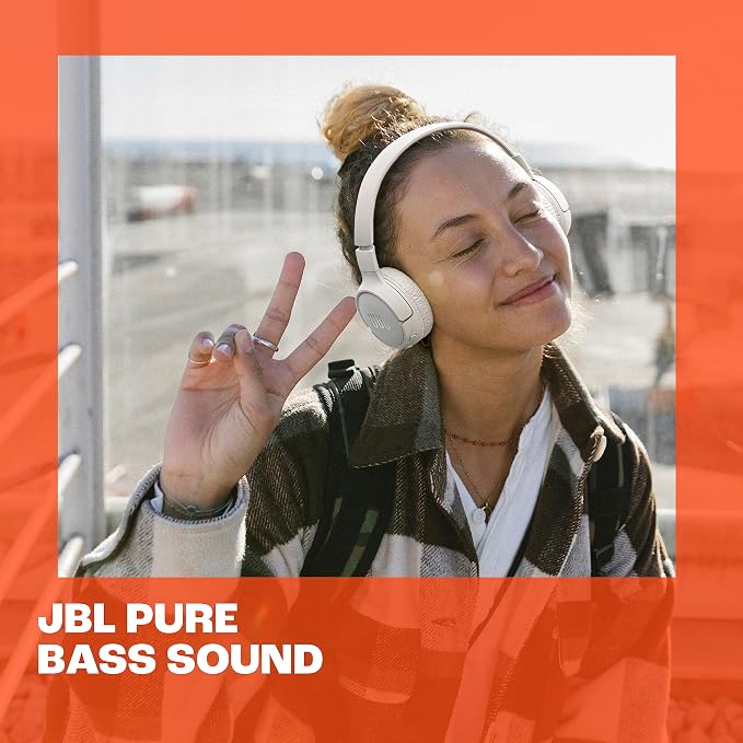 JBL Tune 670NC - Adaptive Noise Cancelling with Smart Ambient Wireless On-Ear Headphones, Up to 70H Battery Life with Speed Charge, Lightweight, Comfortable and Foldable Design (Black)