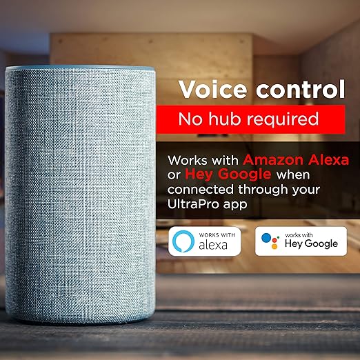UltraPro Smart Plug WiFi Outlet, Smart Home, Smart Switch, Smart Outlet, Works with Alexa, Echo & Google Home, No Hub Required, App Controlled, ETL Certified, Electrical Outlet Switch, 2 Pack, 51402