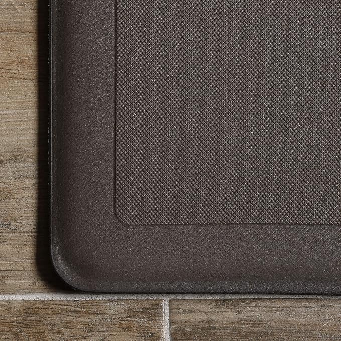 J&V TEXTILES Anti Fatigue Kitchen Mat - Kitchen Mat Cushioned Anti Fatigue, Kitchen Floor Mats Cushioned, Non Slip Waterproof Mat Standing Desk, 20x36x1/2 inches (Coffee Cups Chalk)