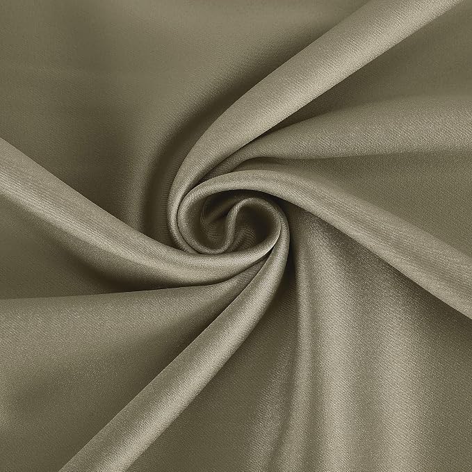 Sun Zero Nordic 2-pack Theater Grade Extreme 100% Blackout Grommet Curtain Panel Pair, 52" x 63", Olive