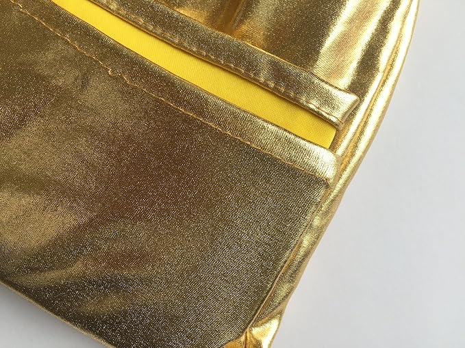 Stretch Chair Cover Chair Decoration for Wedding Banquet Party (Shiny Gold) | chair slipcover wedding decor dining room seat covers for chairs spandex metallic luxury gold full chair covers