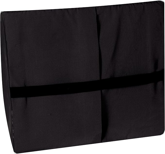 DMI Memory Foam Lumbar Pillow Support Pillow Back Support Chair Cushion with Strap for Better Posture and Easing Back Pain, Black