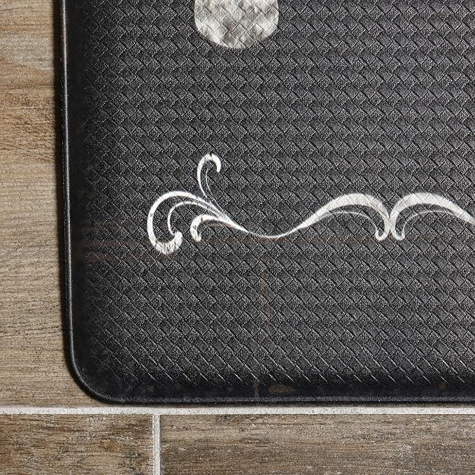 J&V TEXTILES Anti Fatigue Kitchen Mat - Kitchen Mat Cushioned Anti Fatigue, Kitchen Floor Mats Cushioned, Non Slip Waterproof Mat Standing Desk, 20x36x1/2 inches (Bless This Kitchen)