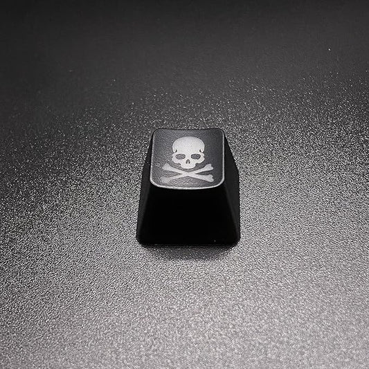 BTXETUEL Skull Artisan Keycap, Custom Mechanical Keyboard Keycap, SA Profile, R4, Translucent Backlight