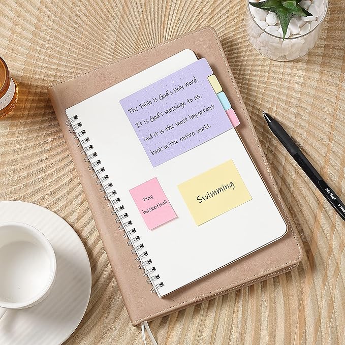 Mr. Pen- Sticky Notes Set, 410 Pack, Ruled | Dotted & Blank Notes with 150 Index Tabs, Divider Sticky Pads for Bible Study, Office, School, Planning