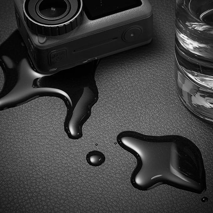 Nekmit Leather Desk Blotter Pad 34 x 17 Inches, Flat, Non-Slip, Waterproof, Black