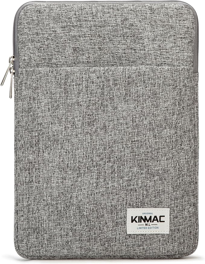 Kinmac 360° Protective Vertical Laptop Sleeve Case Cover Bag (Snow Grey, 13.5 inch-14 inch)