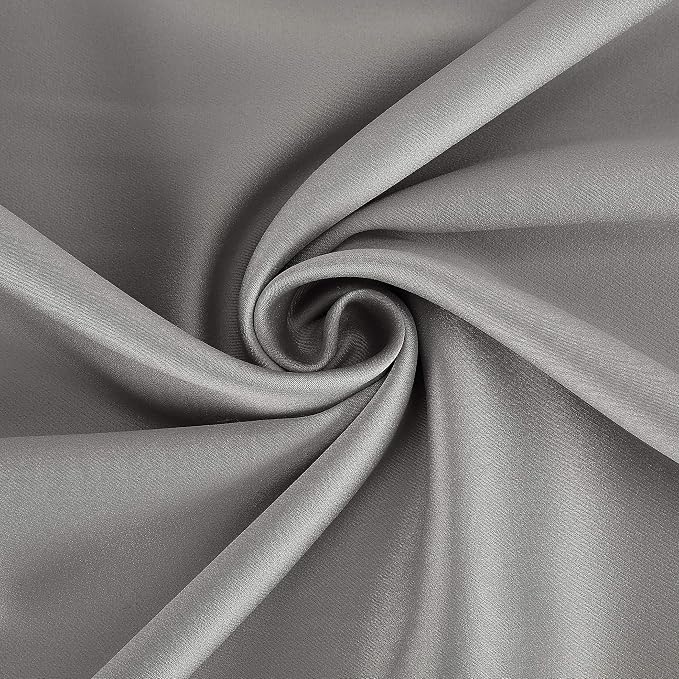 Sun Zero Nordic 2-pack Theater Grade Extreme 100% Blackout Grommet Curtain Panel Pair, 52" x 96", Silver