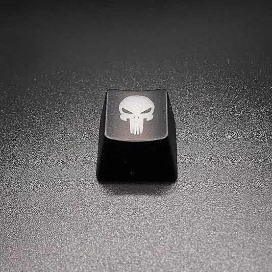 BTXETUEL Skull Backlit Artisan Keycaps for Cherry MX Mechanical Keyboard, SA Profile, ABS Translucent Backlight (Skull 2)
