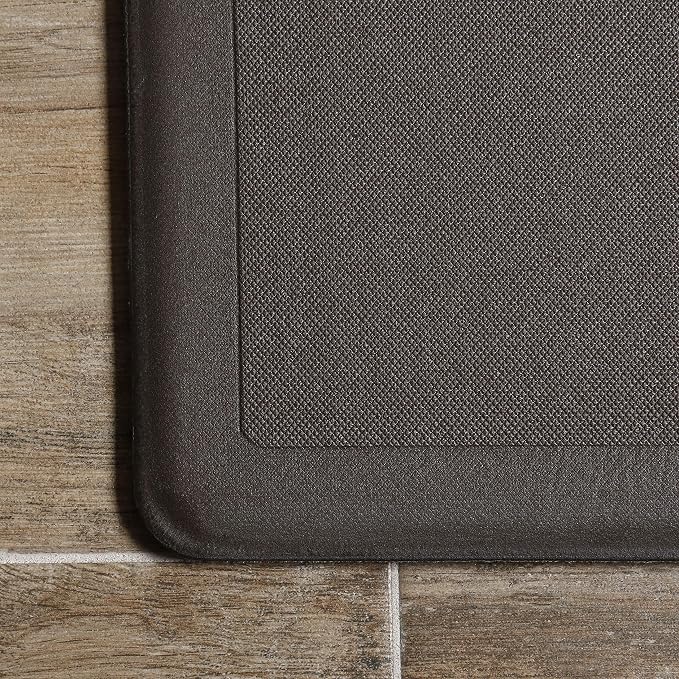 J&V TEXTILES Anti Fatigue Kitchen Mat - Kitchen Mat Cushioned Anti Fatigue, Kitchen Floor Mats Cushioned, Non Slip Waterproof Mat Standing Desk, 20x36x1/2 inches (Vino)